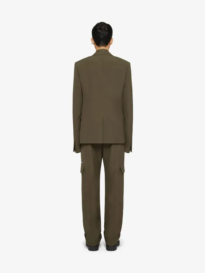 Givenchy Tailored Pants In Wool With Pocket Details Khaki Men Pants and Shorts