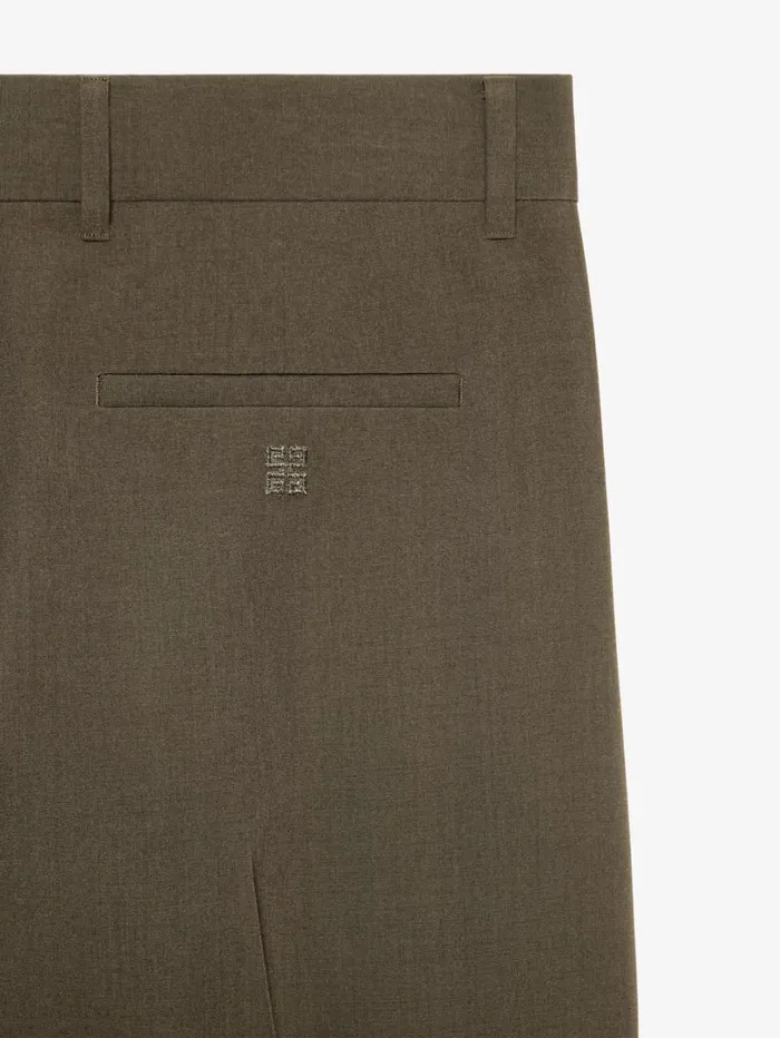 Givenchy Tailored Pants In Wool With Pocket Details Khaki Men Pants and Shorts