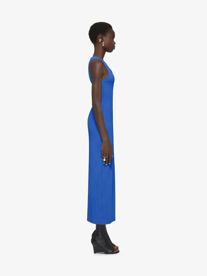 Givenchy Tank Dress In Knit Iris Purple Women Dresses