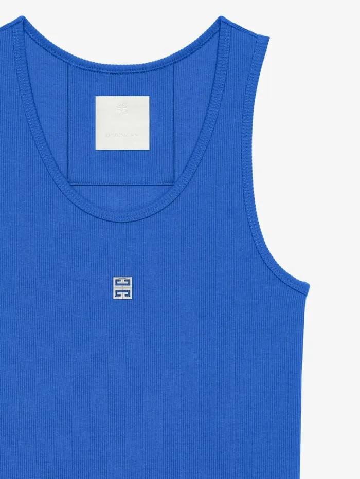 Givenchy Tank Dress In Knit Iris Purple Women Dresses