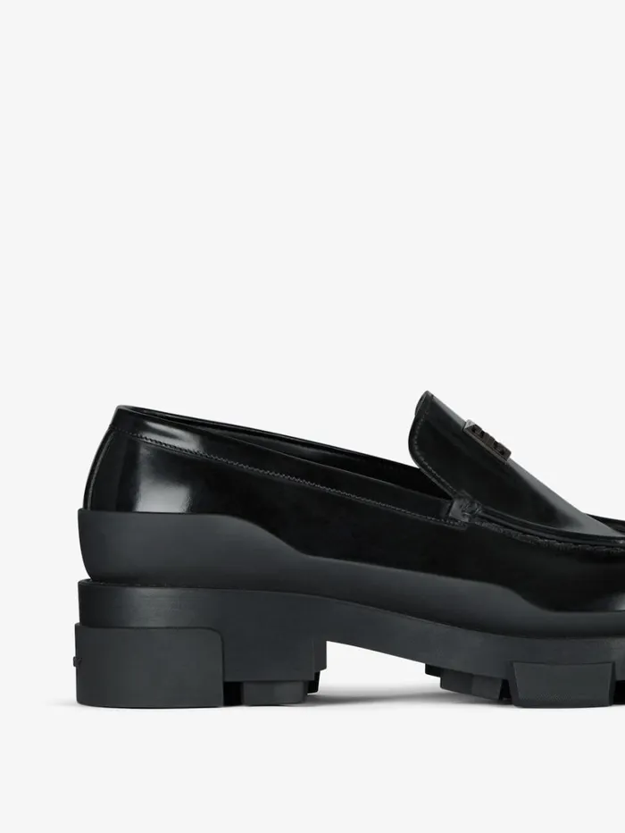 Givenchy Terra Loafer In Brushed Leather Black Men Boots and Loafers Givenchy Terra Loafer In Brushed Leather Black Men Boots and Loafers