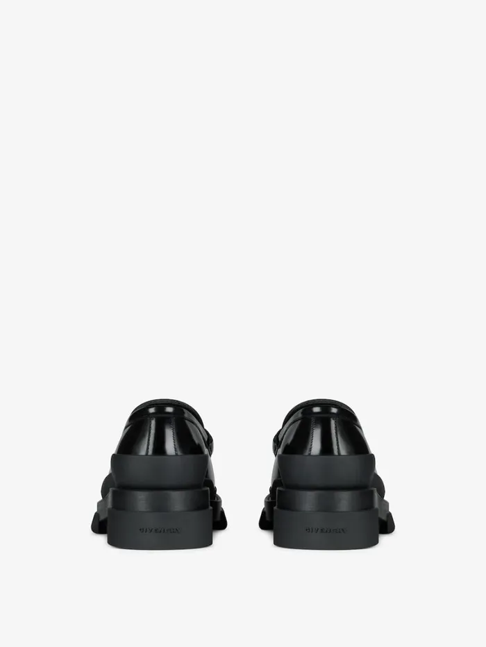 Givenchy Terra Loafer In Brushed Leather Black Men Boots and Loafers Givenchy Terra Loafer In Brushed Leather Black Men Boots and Loafers
