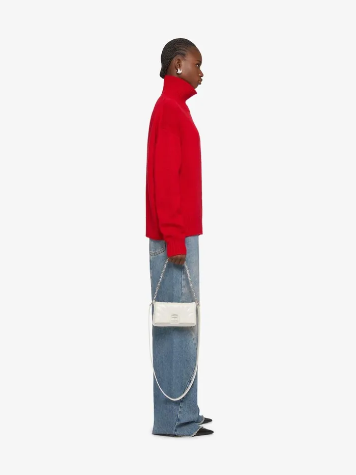 Givenchy Turtleneck Sweater In Cashmere Vermillon Women Knitwear