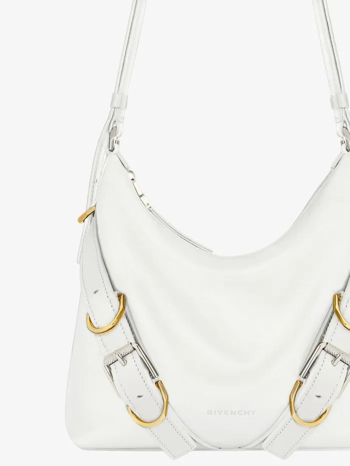 Givenchy Voyou Crossbody Bag In Leather Ivory Women Crossbody Bags Givenchy Voyou Crossbody Bag In Leather Ivory Women Crossbody Bags