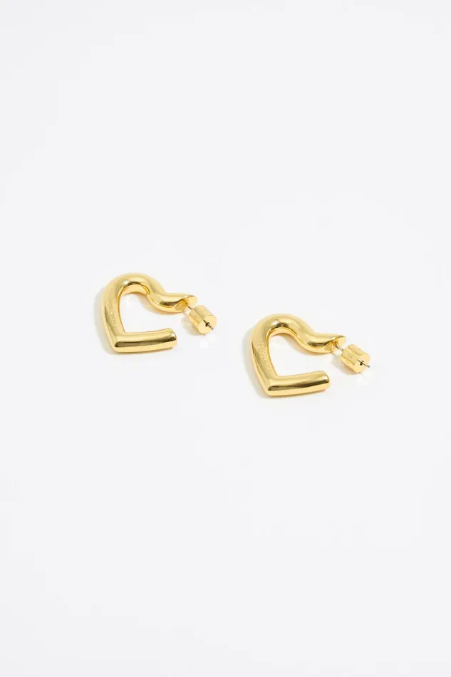 Gold Heart Earring Gold Women Bimba Y Lola Jewelry Gold Heart Earring Gold Women Bimba Y Lola Jewelry