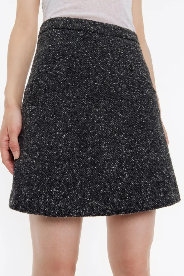 Grey Aline Miniskirt Grey Women Bimba Y Lola Skirts Grey Aline Miniskirt Grey Women Bimba Y Lola Skirts