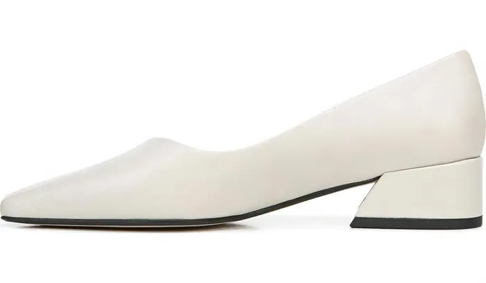 Heels Women Franco Sarto Sarto Monana Block Heel Pump Bone Leather