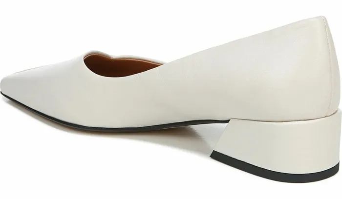 Heels Women Franco Sarto Sarto Monana Block Heel Pump Bone Leather
