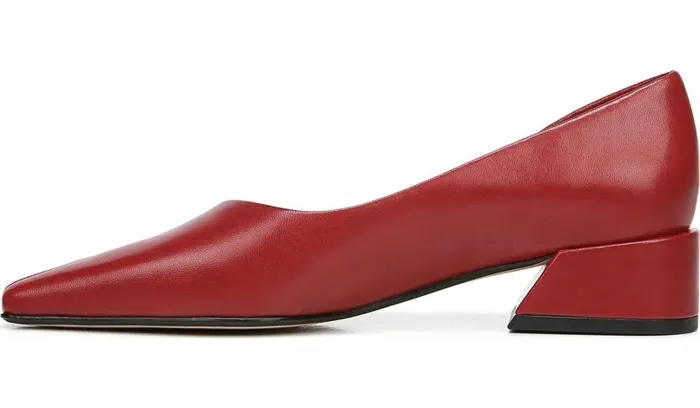 Heels Women Franco Sarto Sarto Monana Block Heel Pump Campari Leather
