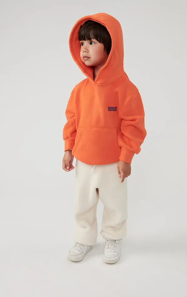 Hoodie Izubird Fluorescent Fire Kids American Vintage Sweatshirts
