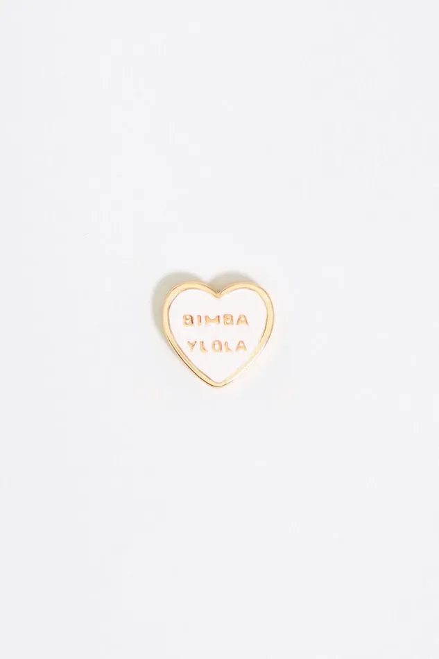 Ivory Heart Logo Earrings Ivory Women Bimba Y Lola Earrings Ivory Heart Logo Earrings Ivory Women Bimba Y Lola Earrings
