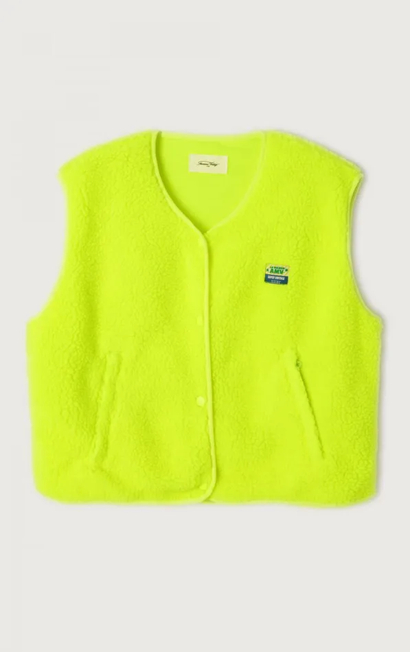 Jacket Hoktown Neon Yellow Women American Vintage Jackets and Blazers