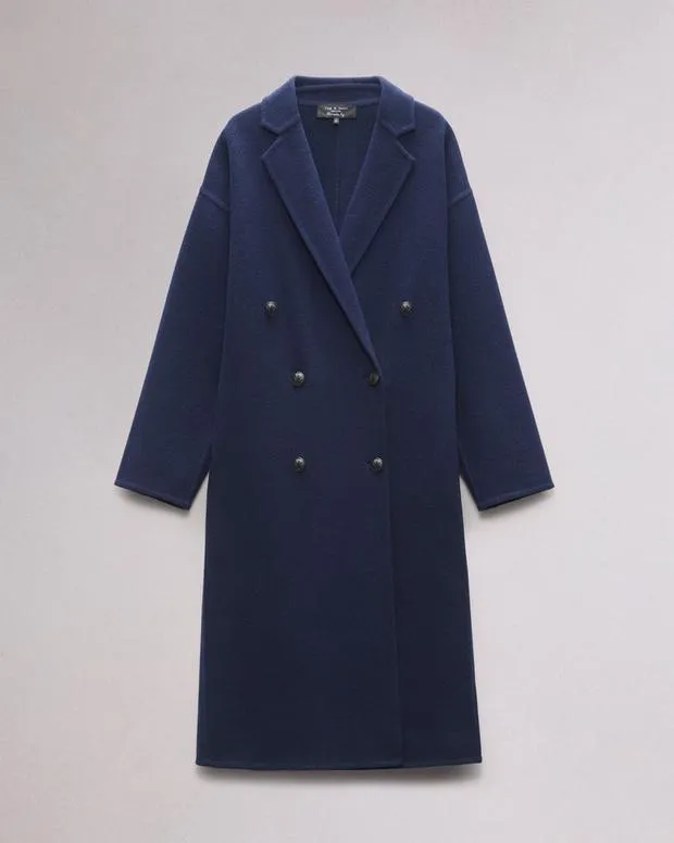 Jackets and Coats Women Rag and Bone Thea WoolBlend Coat Navy