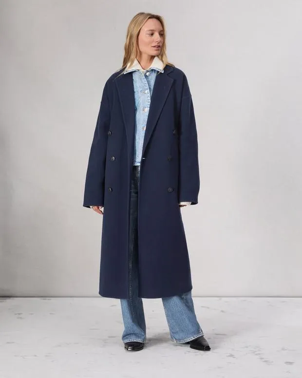 Jackets and Coats Women Rag and Bone Thea WoolBlend Coat Navy