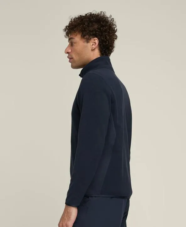 Jackets and Vests Men Wilson Off Court Fleece Jacket Classic Navy