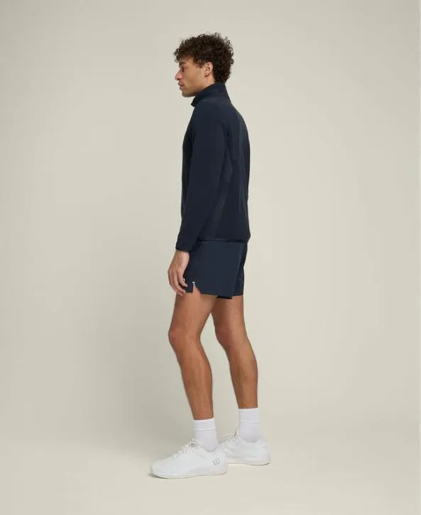 Jackets and Vests Men Wilson Off Court Fleece Jacket Classic Navy