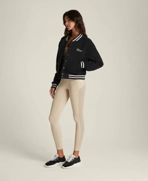 Jackets and Vests Women Wilson Hudson Cropped Varsity Bomber Black