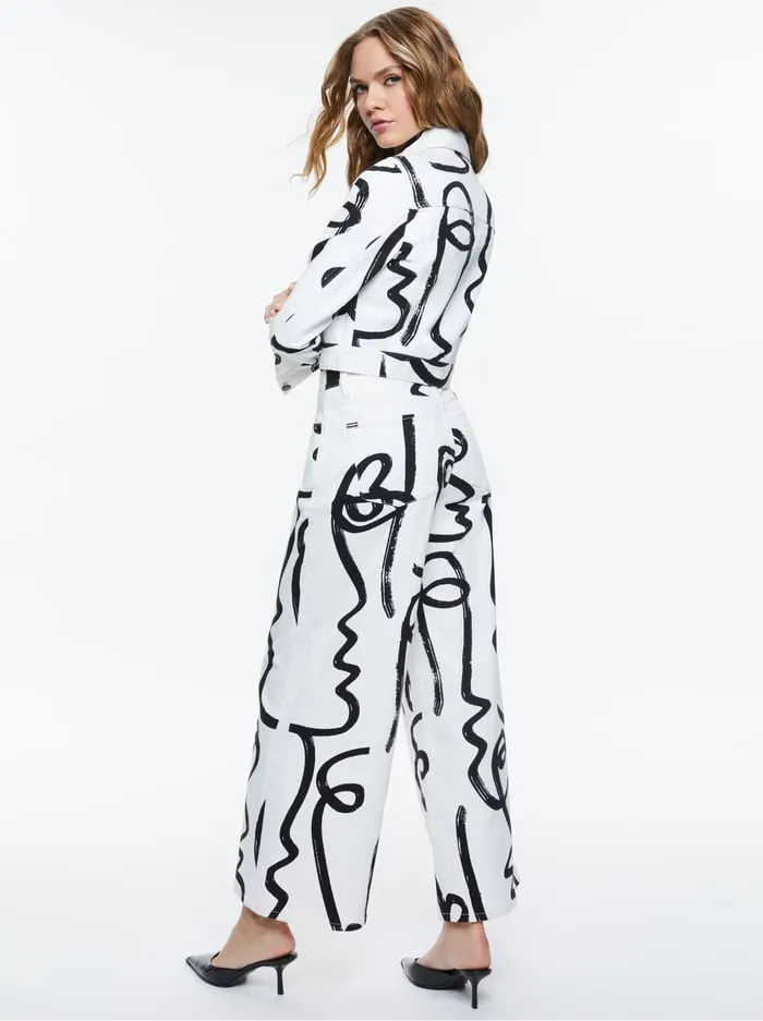 Jackets Coats Women Alice Olivia Koketit Chloe Boxy Cropped Jacket Around The World