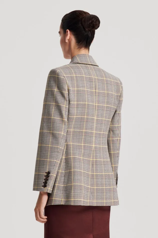 Jackets Women Scanlan Theodore PLAID TAILORED JACKET Ginger Jackets Women Scanlan Theodore PLAID TAILORED JACKET Ginger