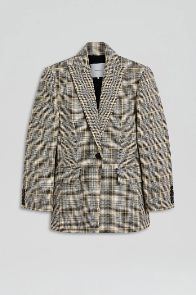 Jackets Women Scanlan Theodore PLAID TAILORED JACKET Ginger Jackets Women Scanlan Theodore PLAID TAILORED JACKET Ginger