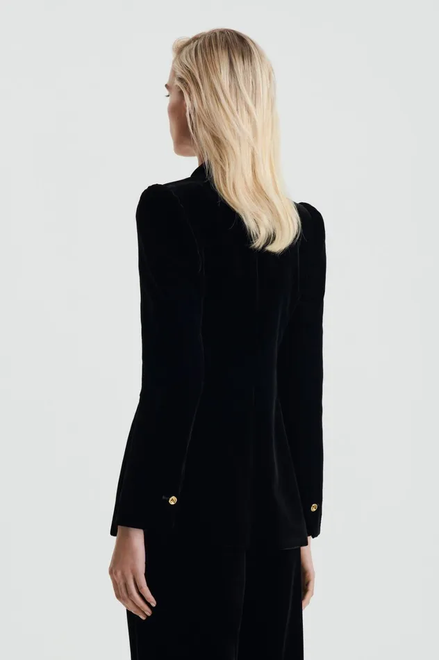Jackets Women Scanlan Theodore VELVET JACKET Black Jackets Women Scanlan Theodore VELVET JACKET Black