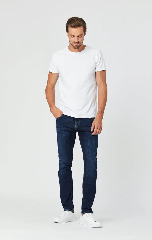 Jake Slim Leg Jeans In Deep Feather Blue Men Mavi Jeans Denim