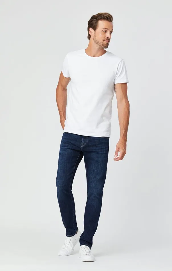 Jake Slim Leg Jeans In Deep Feather Blue Men Mavi Jeans Denim
