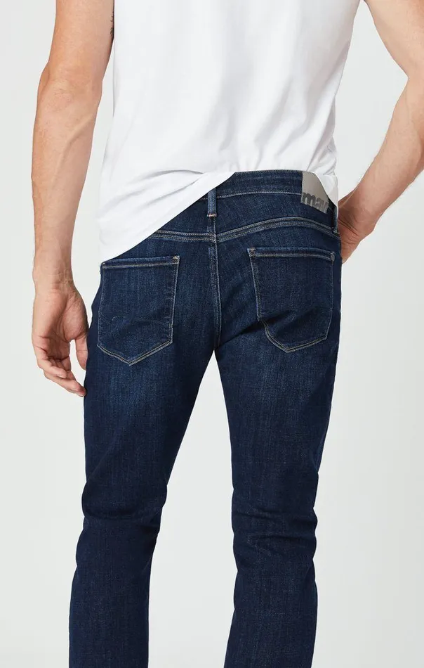 Jake Slim Leg Jeans In Deep Feather Blue Men Mavi Jeans Denim