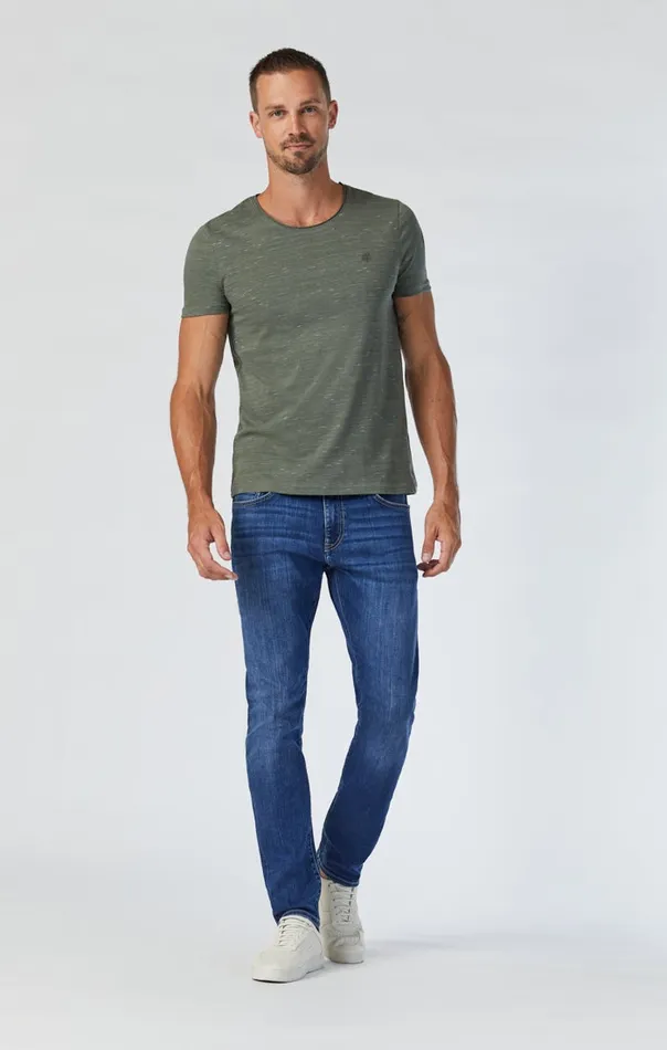 Jake Slim Leg Jeans In Indigo Brushed Williamsburg Men Mavi Jeans Denim Jake Slim Leg Jeans In Indigo Brushed Williamsburg Men Mavi Jeans Denim