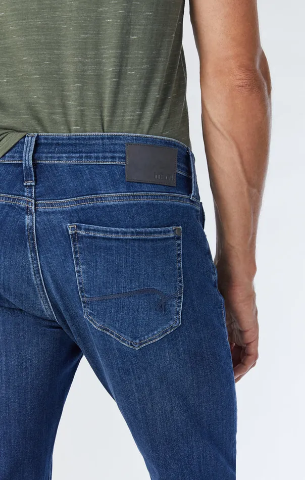 Jake Slim Leg Jeans In Indigo Brushed Williamsburg Men Mavi Jeans Denim Jake Slim Leg Jeans In Indigo Brushed Williamsburg Men Mavi Jeans Denim