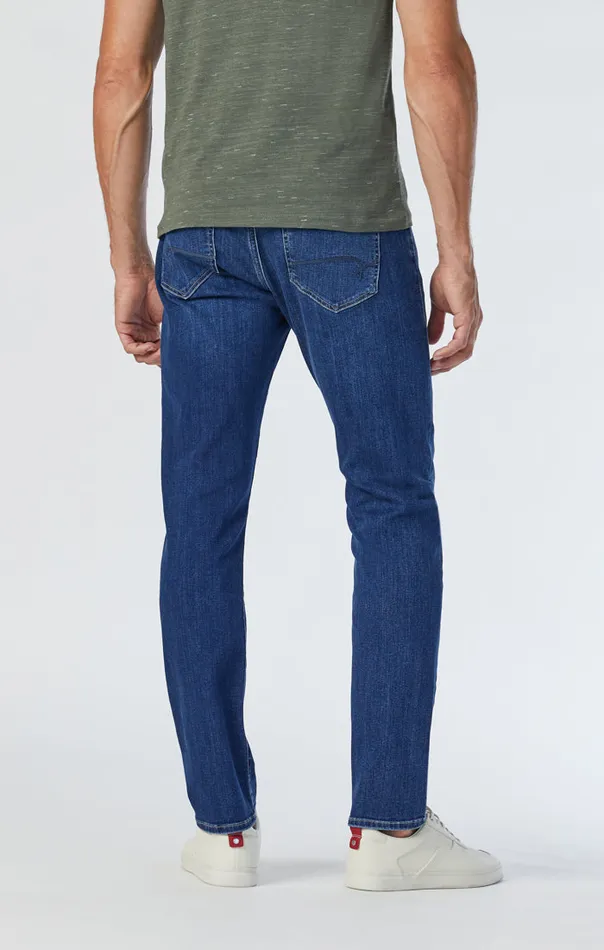 Jake Slim Leg Jeans In Indigo Brushed Williamsburg Men Mavi Jeans Denim Jake Slim Leg Jeans In Indigo Brushed Williamsburg Men Mavi Jeans Denim