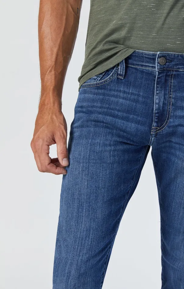Jake Slim Leg Jeans In Indigo Brushed Williamsburg Men Mavi Jeans Denim Jake Slim Leg Jeans In Indigo Brushed Williamsburg Men Mavi Jeans Denim