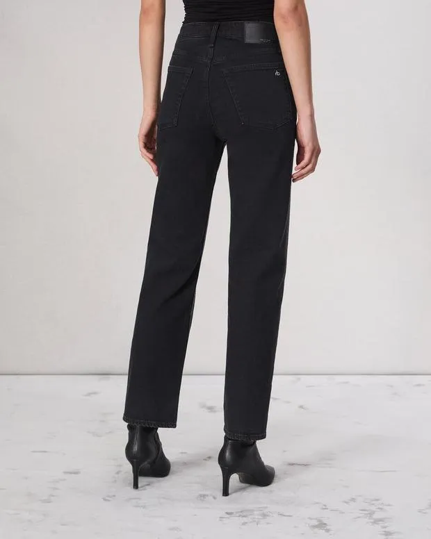 Jeans Women Rag and Bone Harlow Straight Jean Vintage Stretch Denim Sirin With Jewels