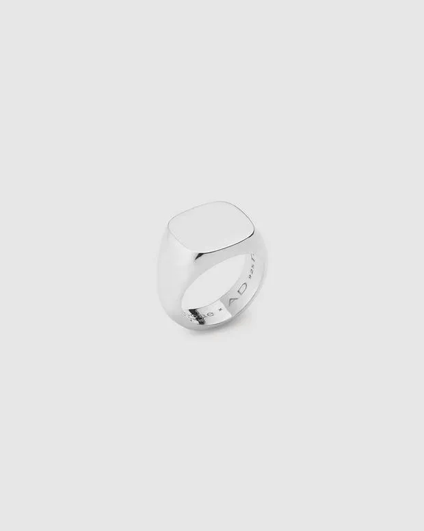 Jewelry WomenMen Rag and Bone The Square Signet Ring Sterling Silver