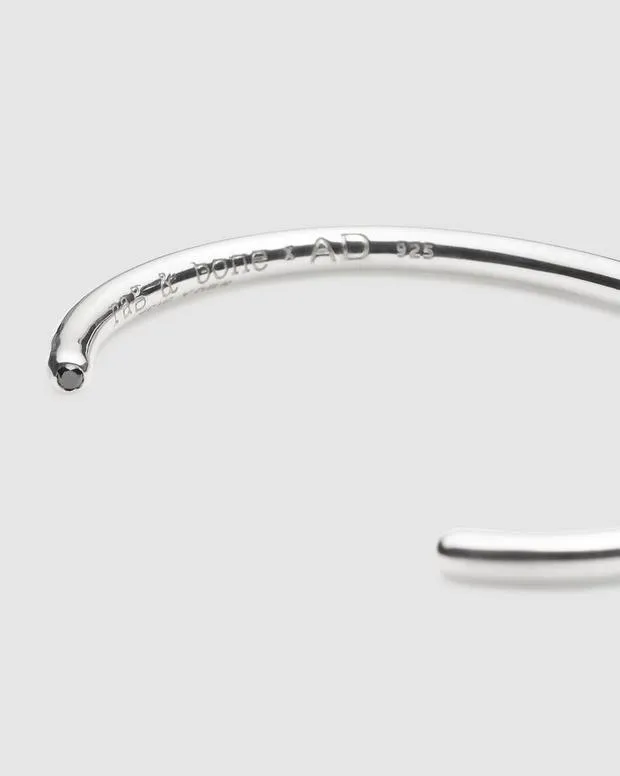 Jewelry WomenMen Rag and Bone The Tube Dot Cuff Sterling Silver