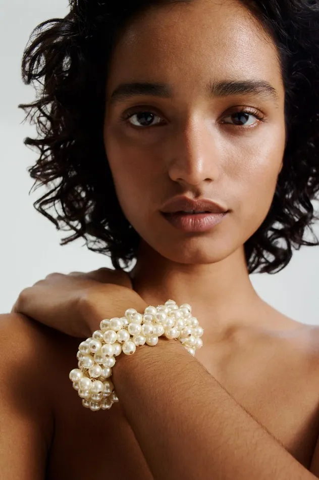 Jewelry Women Scanlan Theodore GLASS PEARL BRACELET Pearl