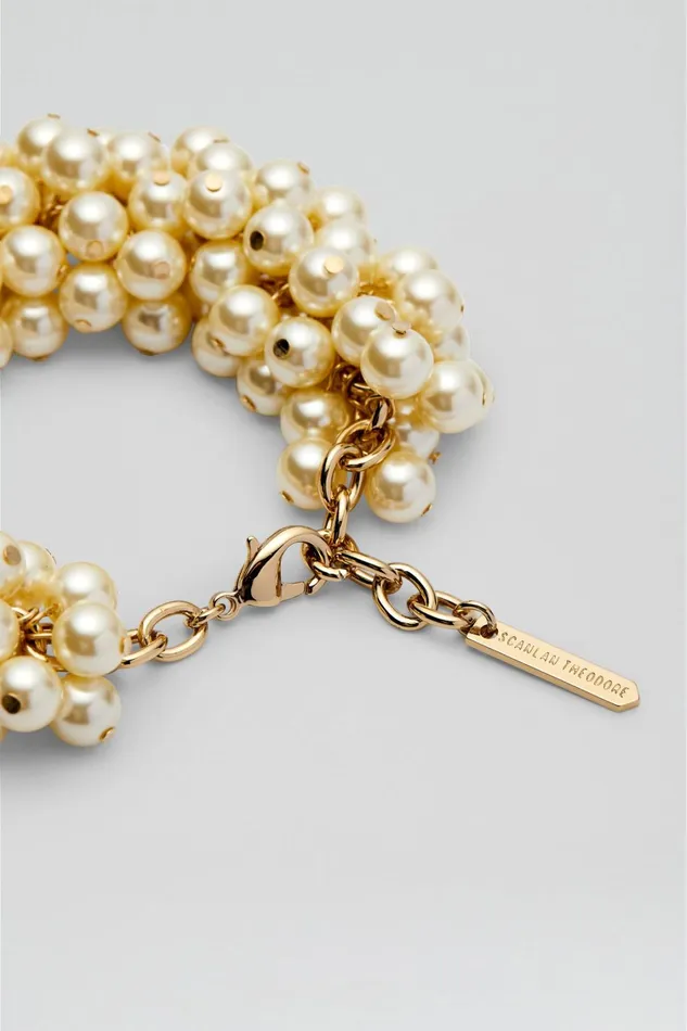Jewelry Women Scanlan Theodore GLASS PEARL BRACELET Pearl Jewelry Women Scanlan Theodore GLASS PEARL BRACELET Pearl