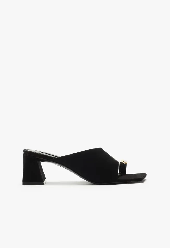 Jodie Mid Sandal Black Women Schutz Shoes Mules
