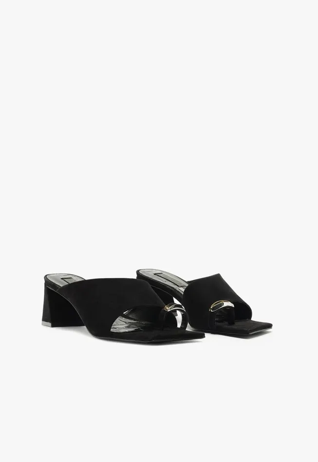 Jodie Mid Sandal Black Women Schutz Shoes Mules
