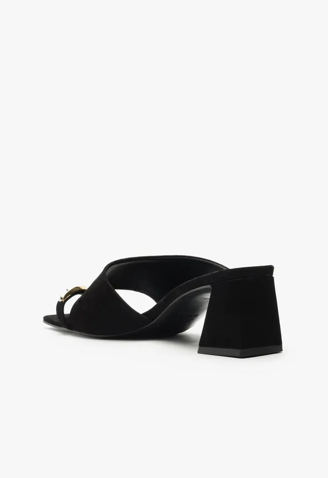 Jodie Mid Sandal Black Women Schutz Shoes Mules