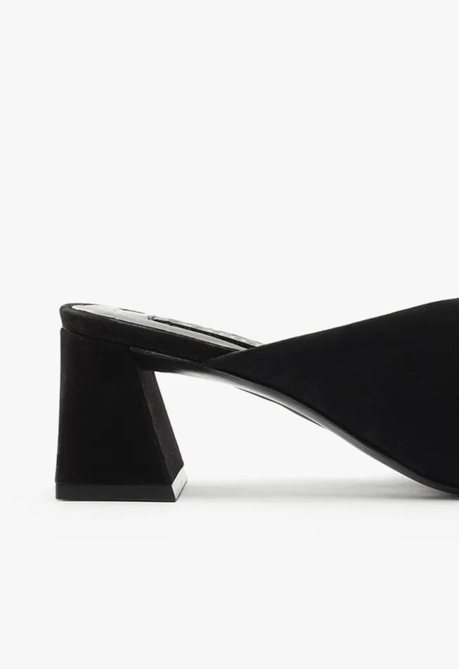 Jodie Mid Sandal Black Women Schutz Shoes Mules