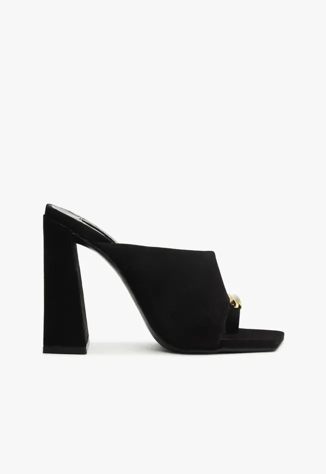 Jodie Sandal Black Women Schutz Shoes Mules