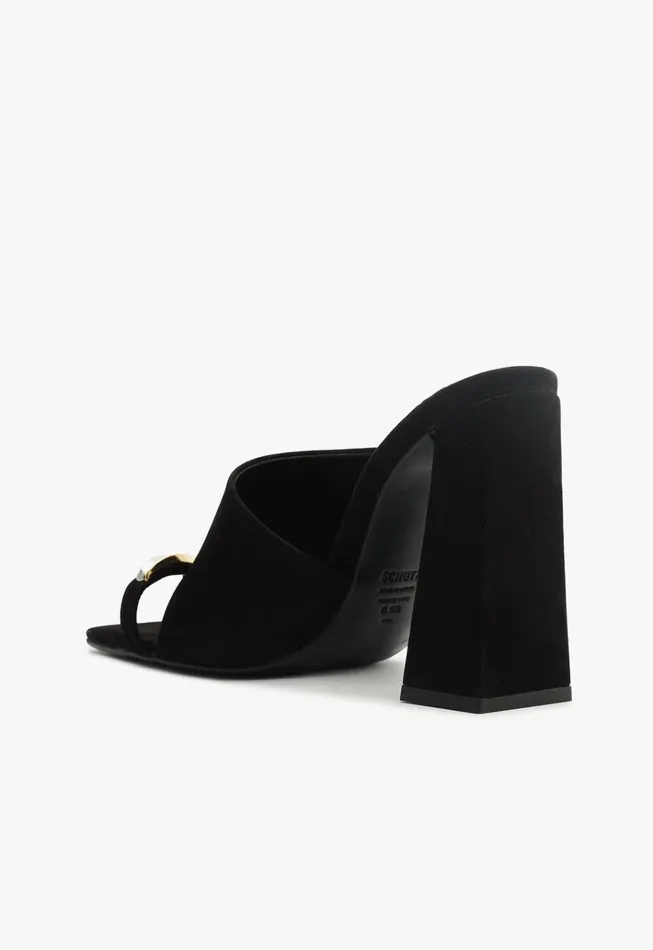 Jodie Sandal Black Women Schutz Shoes Mules