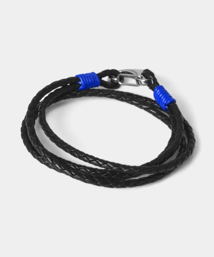 Joe Browns Accessories and Jewellery Men Leather Colour Bound Bracelet Black Joe Browns Accessories and Jewellery Men Leather Colour Bound Bracelet Black