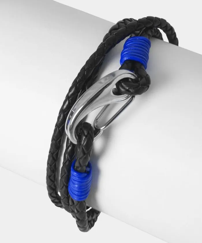 Joe Browns Accessories and Jewellery Men Leather Colour Bound Bracelet Black Joe Browns Accessories and Jewellery Men Leather Colour Bound Bracelet Black