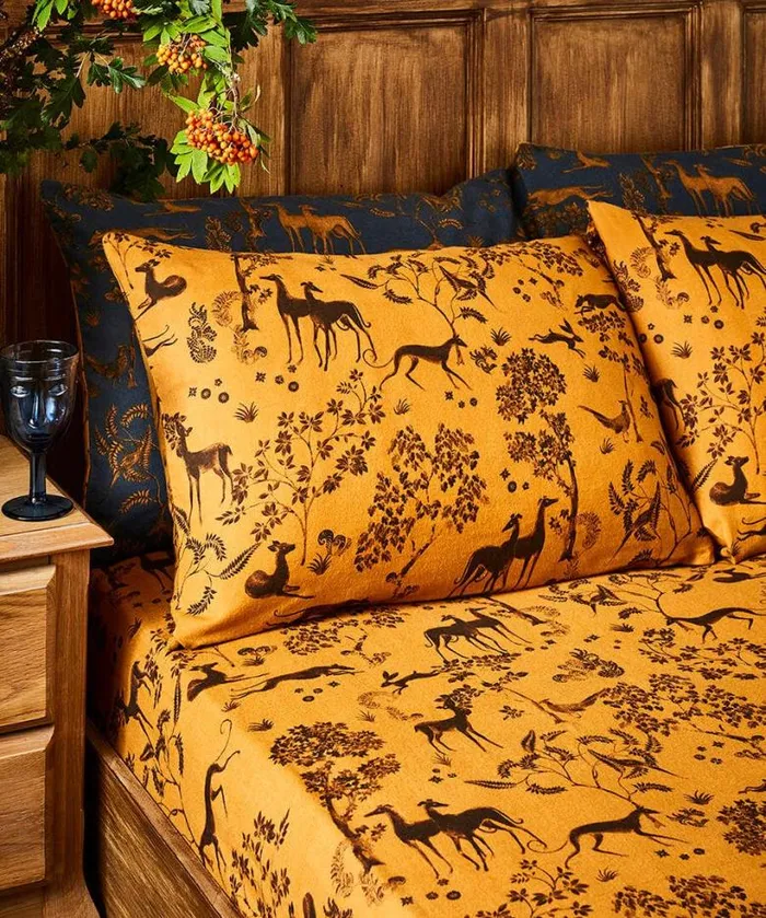 Joe Browns Bedding Homeware Woodland Wanderer Brushed Cotton Matching Bedding Orange