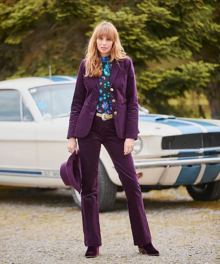 Joe Browns Coats and Jackets Women Magnificent Moleskin Jacket Purple Joe Browns Coats and Jackets Women Magnificent Moleskin Jacket Purple