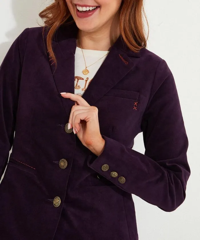 Joe Browns Coats and Jackets Women Magnificent Moleskin Jacket Purple Joe Browns Coats and Jackets Women Magnificent Moleskin Jacket Purple