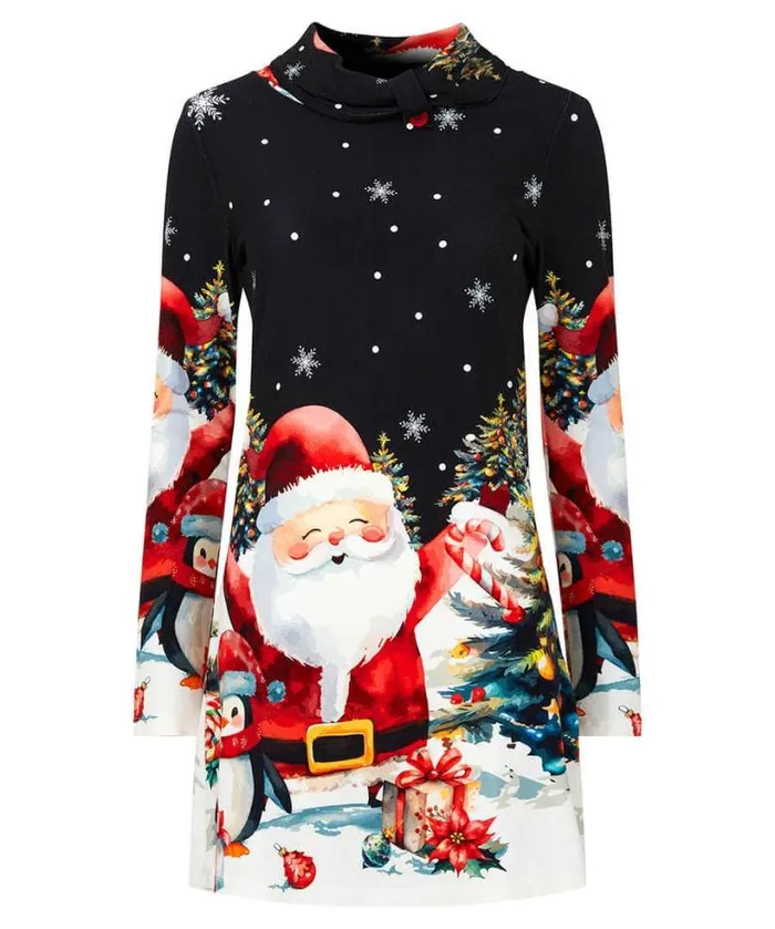 Joe Browns Dresses Women Christmas Cheer Tunic Black Joe Browns Dresses Women Christmas Cheer Tunic Black