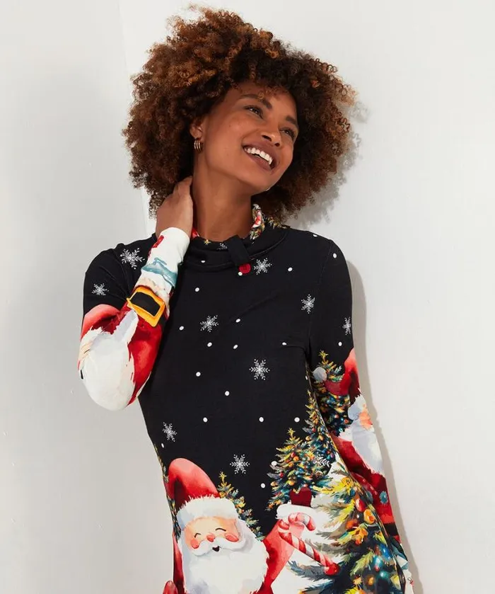 Joe Browns Dresses Women Christmas Cheer Tunic Black Joe Browns Dresses Women Christmas Cheer Tunic Black